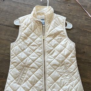 Old navy vest with gold zipper